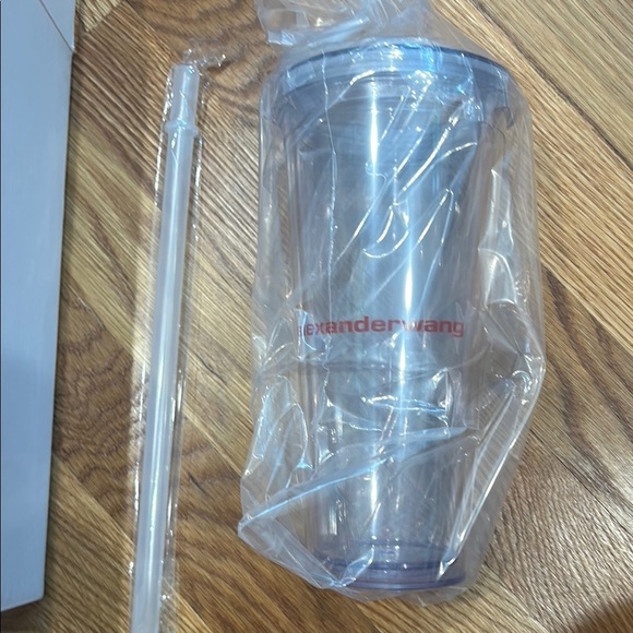 New Alexander Wang clear boba cup reusable Tableware travel cup clean new in box - Picture 2 of 5